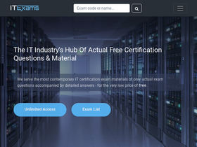 'itexams.com' screenshot
