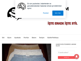 'erkekgiyimrehberi.com' screenshot