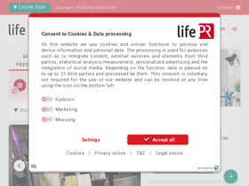 'lifepr.de' screenshot