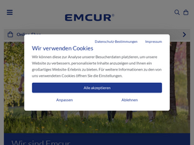 'emcur.de' screenshot
