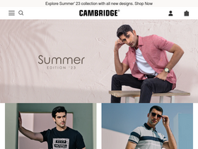 'thecambridgeshop.com' screenshot