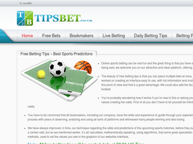 'tipsbet.co.uk' screenshot