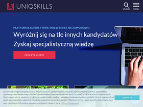 'uniqskills.com' screenshot