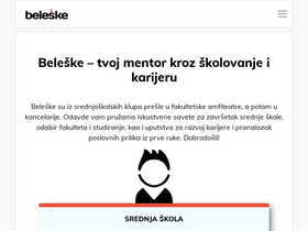 'beleske.com' screenshot