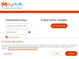 'meyclub.com' screenshot