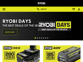 'ryobitools.ca' screenshot