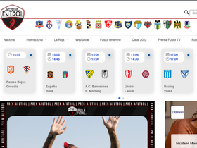 'prensafutbol.cl' screenshot