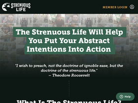 'strenuouslife.co' screenshot