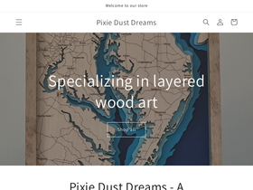 pixiedustdreams55.com homepage screenshot