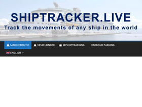'shiptracker.live' screenshot