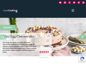 'ilovecooking.ie' screenshot