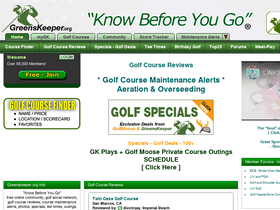 'greenskeeper.org' screenshot