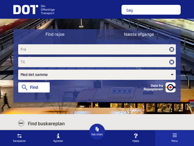 'dinoffentligetransport.dk' screenshot