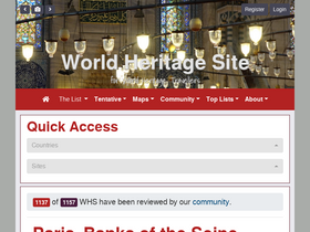 'worldheritagesite.org' screenshot