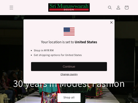 munawwarahdesign.com homepage screenshot