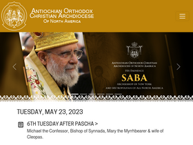 'antiochian.org' screenshot