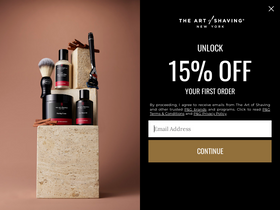 'theartofshaving.com' screenshot