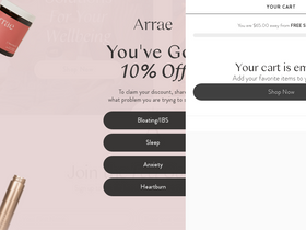 'arrae.com' screenshot
