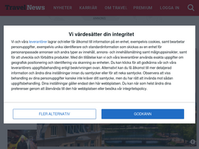 'travelnews.se' screenshot