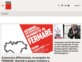 'cgil.it' screenshot