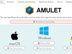 'amuletmc.com' screenshot