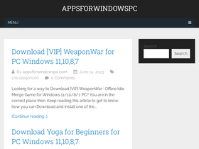 'appsforwindowspc.com' screenshot