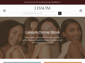 lissombeauty.co.nz homepage screenshot