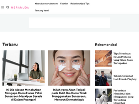 'meramuda.com' screenshot