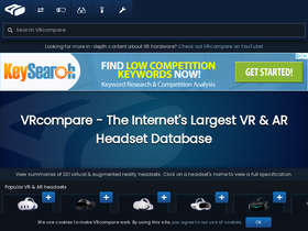 'vr-compare.com' screenshot