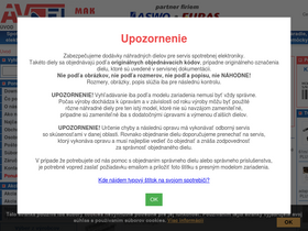 'avelmak.sk' screenshot