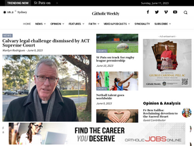 'catholicweekly.com.au' screenshot