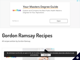 'gordon-ramsay-recipe.com' screenshot
