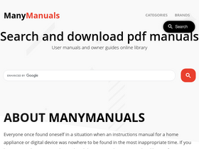 'manymanuals.com' screenshot