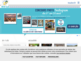 'toulon.fr' screenshot
