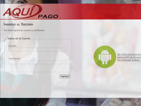 'aquipago.com.ec' screenshot