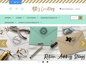 alliscreations.com homepage screenshot