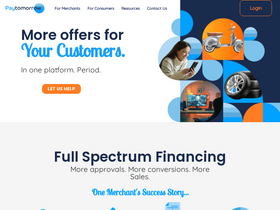 'paytomorrow.com' screenshot