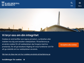 'karlskrona.se' screenshot