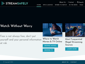 'streamsafely.com' screenshot