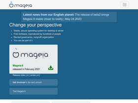 'mageia.org' screenshot