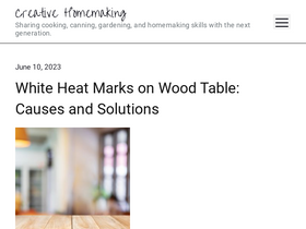 'creativehomemaking.com' screenshot