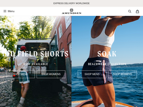 'amundsensports.com' screenshot