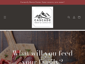 cascadesheepandcattleco.com homepage screenshot