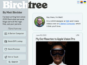 'birchtree.me' screenshot