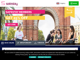 'safestay.com' screenshot