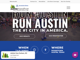 'youraustinmarathon.com' screenshot