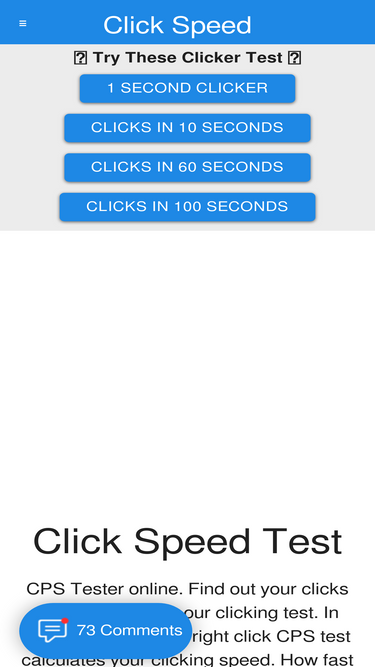 Right Click CPS Test - Check Your Clicking Speed
