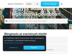 'ticketswap.hu' screenshot