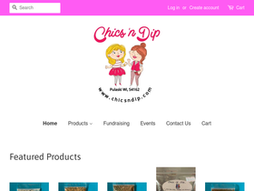 chicsndip.com homepage screenshot