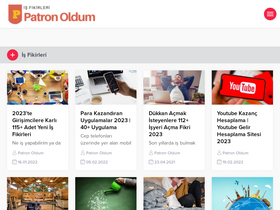 'patronoldum.com' screenshot